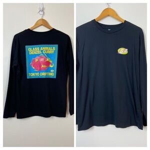 GLASS ANIMALS TOKYO DRIFTING ORGANIC COTTON LONG SLEEVE BAND TEE